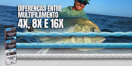 Linha de Pesca Multifilamento: Entenda as Diferenças entre 4X, 8X e 16X