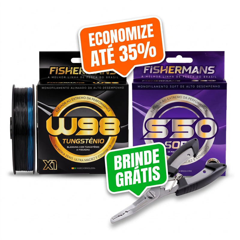 KIT PESQUEIRO RAIZ (S50 + W98 + ALICATE GRÁTIS)