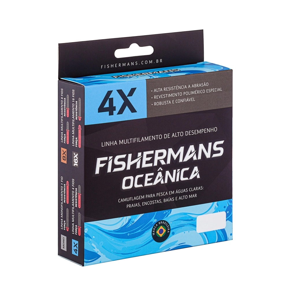 Multifilamento Oceânica 4X 0.12mm (10lb) - Águas Claras Produto Multifilamento Oceânica 4X 0.12mm (10lb) - Águas Claras